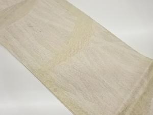 紗 引箔抽象縞模様織出し袋帯